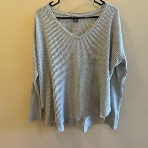 Wild Fable Grey Waffle Knit Sweater